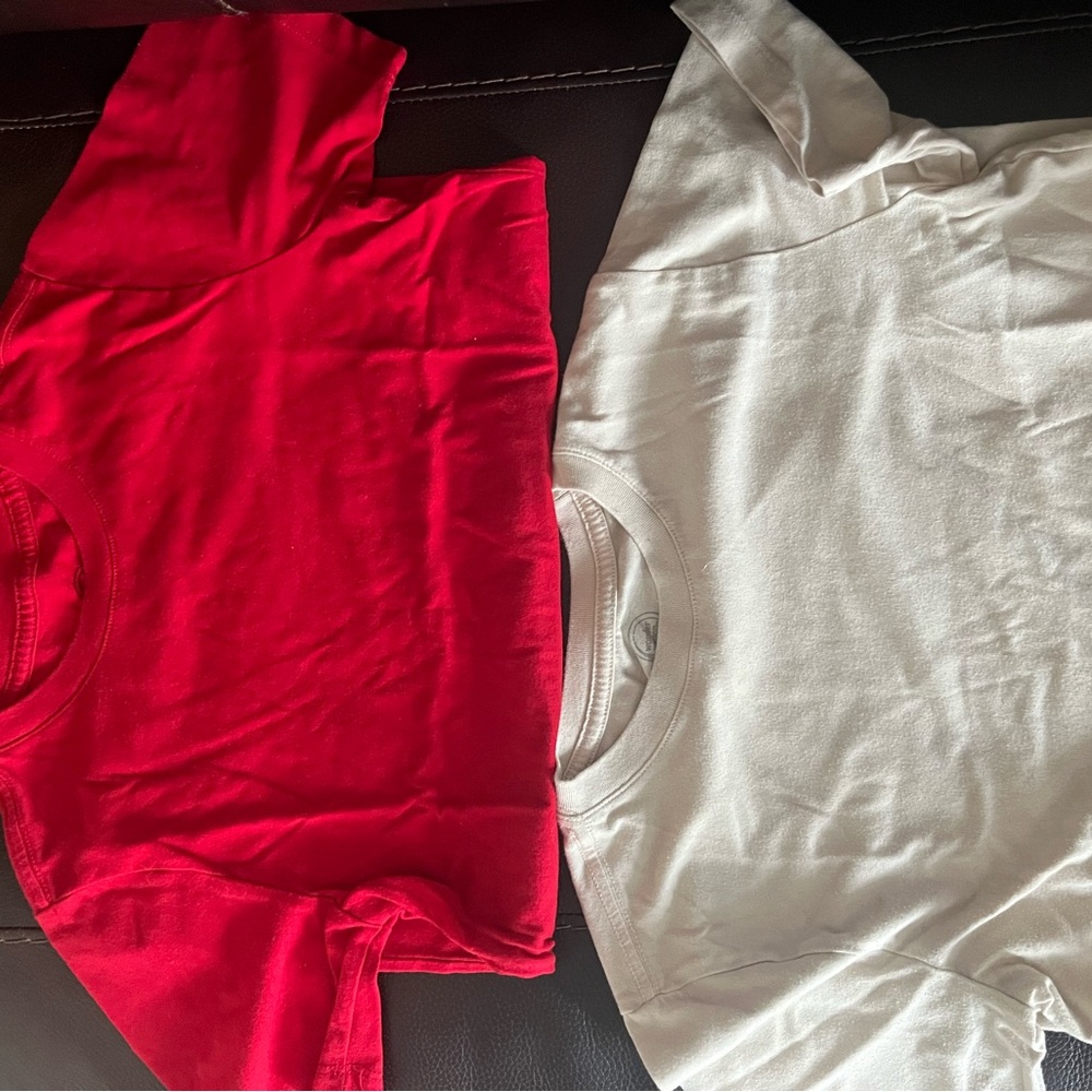 Wonder Nation Red and White Short Sleeve Tees